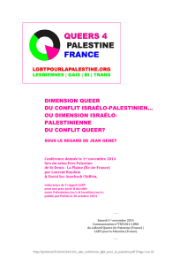 dimension queer du conflit israélo-palestinien... ou