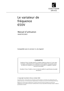 Le variateur de fréquence 650V