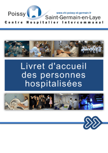 Livret d`accueil des personnes hospitalisées