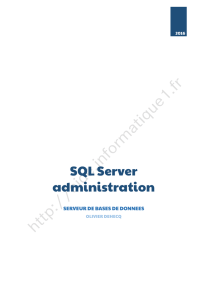 SQL Server administration
