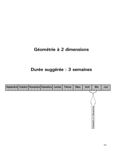 Géométrie à 2 dimensions