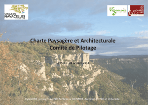 Présentation de l`étude de la charte paysagère et architecturale