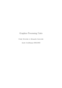 Graphics Processing Units