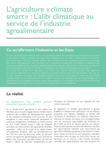 L`agriculture «climate smart - Réseau Action Climat France