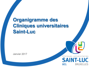2. Direction Médicale - Cliniques universitaires Saint-Luc