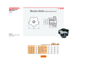 Bouton étoile bakélite débouchant