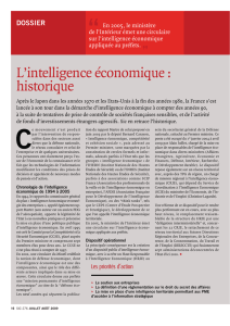 L`intelligence économique : historique