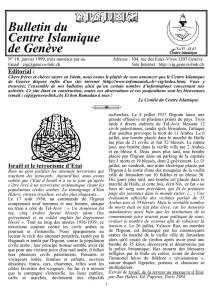 Bulletin n°10 - Centre Islamique de Genève
