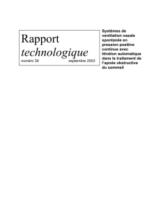 Systèmes de ventilation nasale spontanée en pression