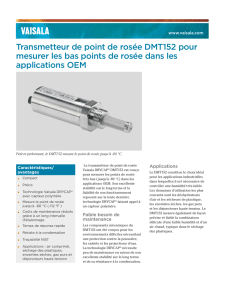 Transmetteur de point de rosée DMT152 pour mesurer les