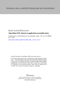 Algorithme EM : théorie et application au modèle mixte