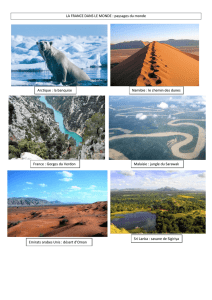 LA FRANCE DANS LE MONDE : paysages du monde Namibie : le