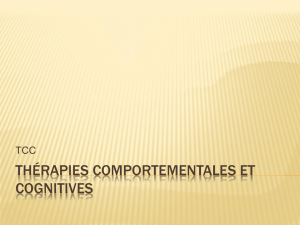Thérapies Comportementales et Cognitives (TCC)