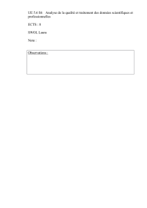 UE 5.6 S6 Analyse de la qualité et traitement des données