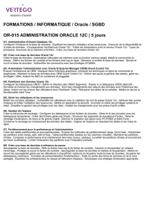 FORMATIONS / INFORMATIQUE / Oracle / SGBD OR-015