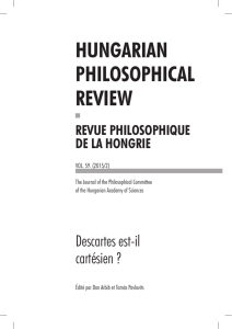 hungarian philosophical review - REAL-J
