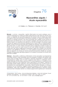 Myocardites aiguës / Acute myocarditis