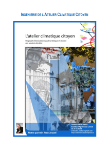 INGENIERIE DE L`ATELIER CLIMATIQUE CITOYEN