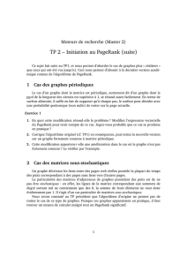 TP 2 – Initiation au PageRank (suite)