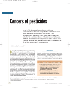 Cancers et pesticides - Terre saine Poitou