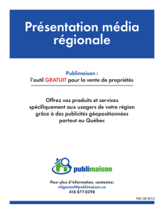 Présentation média régionale