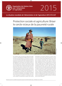 La situation mondiale de l`alimentation et de l`agriculture 2015