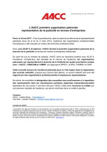 10 May 2017AACC L`AACC première organisation patronale