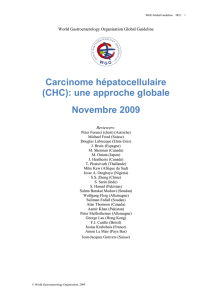 Carcinome hépatocellulaire (CHC)