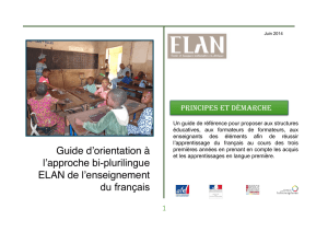 Guide d`orientation À l`approche bi-plurilingue - ELAN