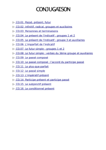 Conjugaison Cycle 3