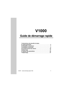 NOTICE variateur de fréquence IP20 (V1000)