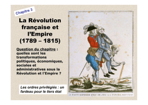 la révolution et l`empire