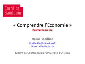 « Comprendre l`Economie » - Rémi Bazillier