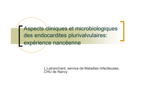 Aspects cliniques et microbiologiques des