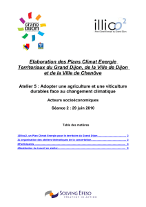 Elaboration des Plans Climat Energie Territoriaux du Grand Dijon
