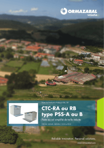 CTC-RA ou RB type PSS-A ou B