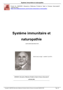 Système immunitaire et naturopathie