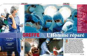 Greffe L`Homme réparé