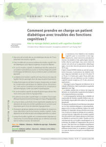 Comment prendre en charge un patient diabétique avec