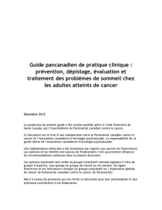 Guide pancanadien de pratique clinique