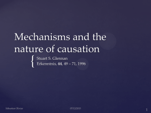 Olivier-Mechanisms and the nature of causation