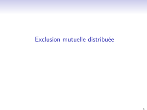 Exclusion mutuelle distribuée