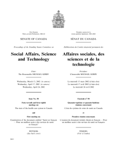 Social Affairs, Science and Technology Affaires