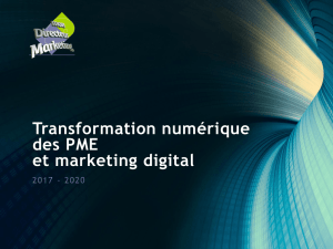 Transformation numérique des PME et marketing digital