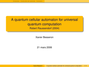 A quantum cellular automaton for universal quantum