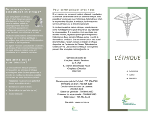 l`éthique - Chapleau Health Services
