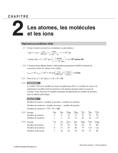 2et les ions Les atomes, les molécules