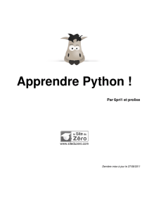 Apprendre Python !