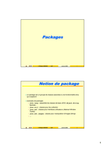 Packages Notion de package