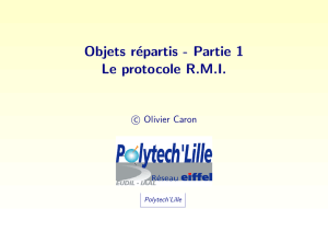 Cours Objets Répartis - Partie I : le protocole RMI